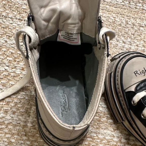 Rebecca White leather platform Sneakers - Picture 6 of 7